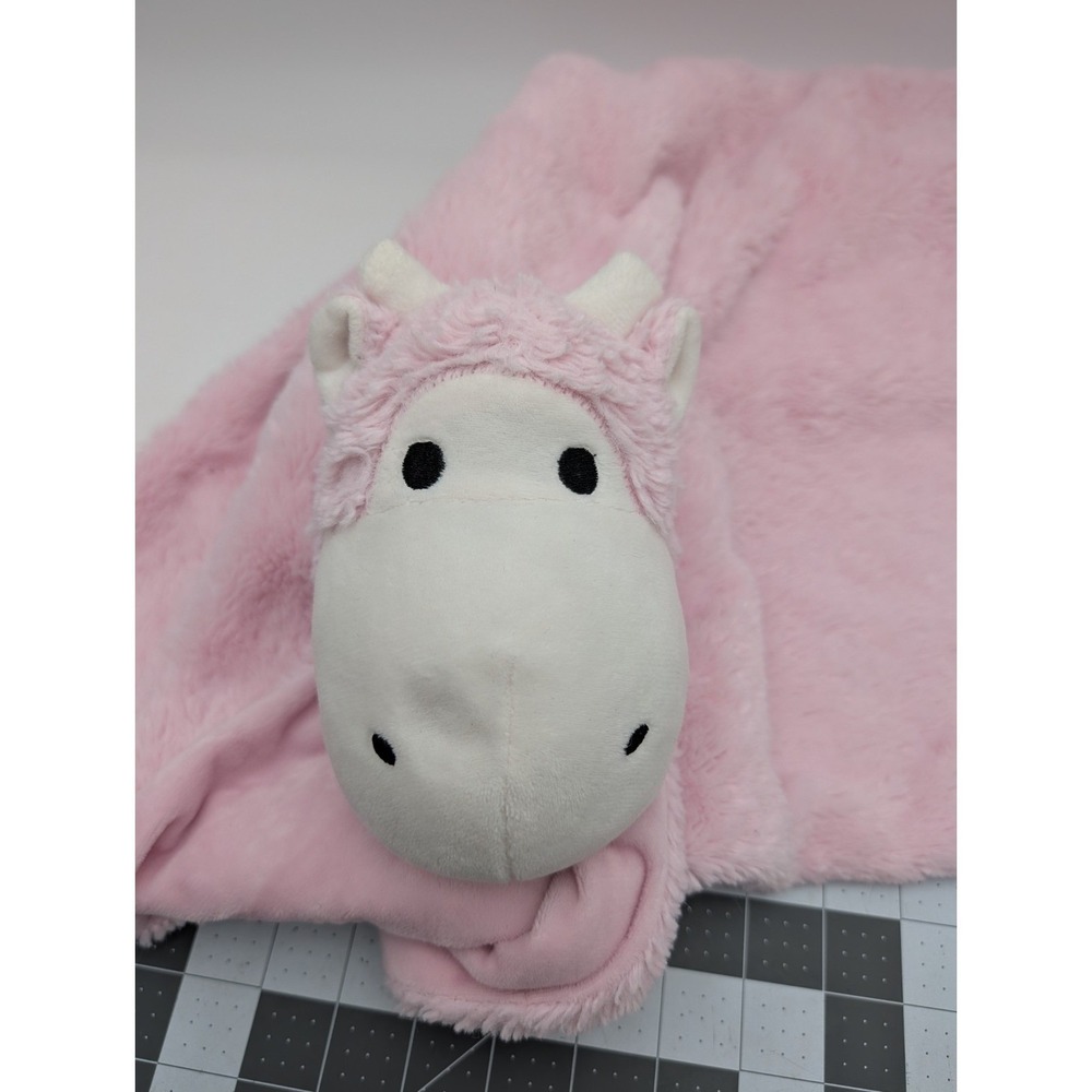 Quiltex Pink Cow Lovey Plush Blanket Mat Oversized Large 30 x 29 Stuffed Animal - Picture 9 of 9